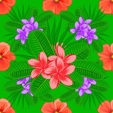 Renksiz çiçek vektör deseni 