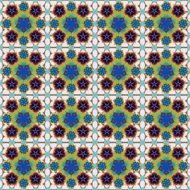 Renksiz çiçek vektör deseni 