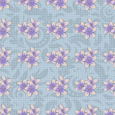 Eski bir çiçek süsü. Soyut klasik dikişsiz desen