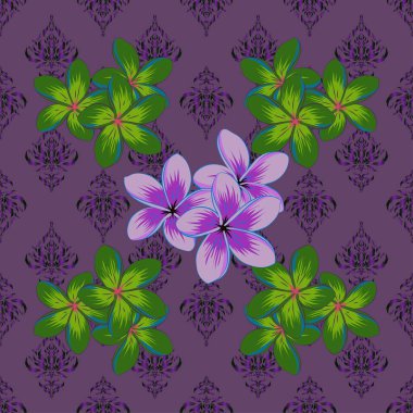 Renksiz çiçek vektör deseni 