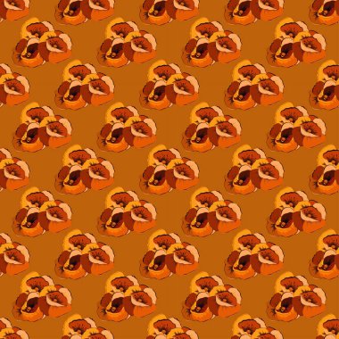 Renksiz çiçek vektör deseni 