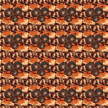 Eski bir çiçek süsü. Soyut klasik dikişsiz desen