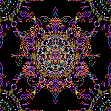 Vektör klasik karalama süsü. Kumaş, duvar kağıdı, arkaplan, davetiye, ambalaj ve kitap kapakları için tasarım. El çizimi çizimi. Doğulu tarzı. Damask pürüzsüz desen.