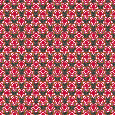 Renksiz çiçek vektör deseni 