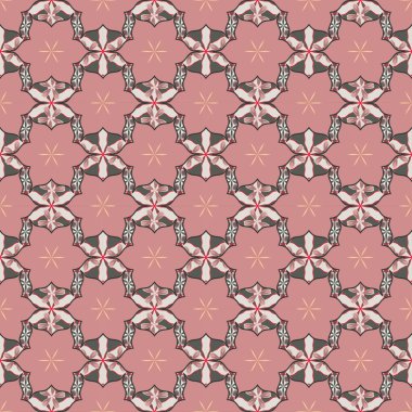 Renksiz çiçek vektör deseni 