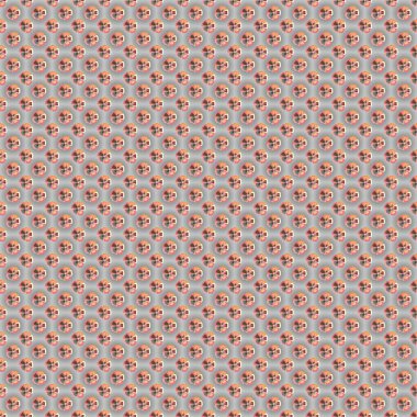 Vektör çizimi. Gri, kahverengi ve pembe renklerde kusursuz çiçek desenleri ve karışık kozmos çiçekleri..