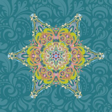 Renksiz çiçek vektör deseni 