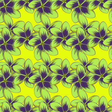 Renksiz çiçek vektör deseni 