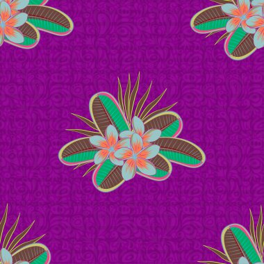 Renksiz çiçek vektör deseni 