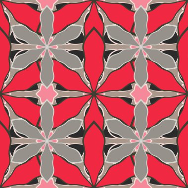 Renksiz çiçek vektör deseni 