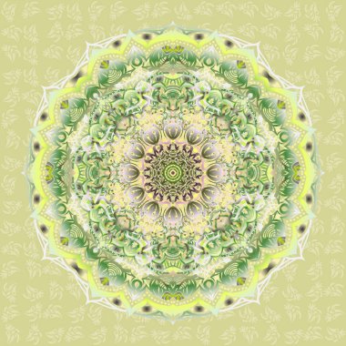 Renksiz çiçek vektör deseni 