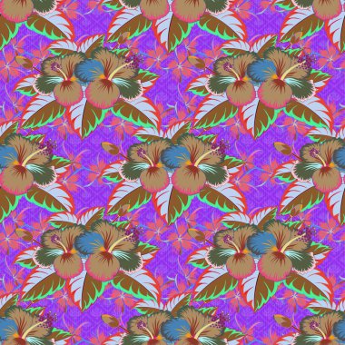 Renksiz çiçek vektör deseni 