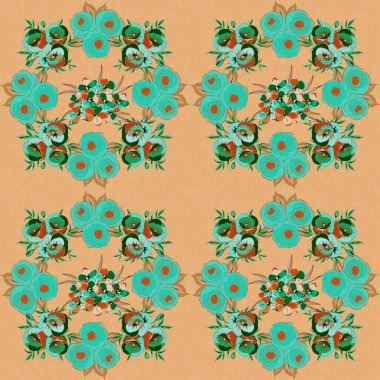 Eski bir çiçek süsü. Soyut klasik dikişsiz desen