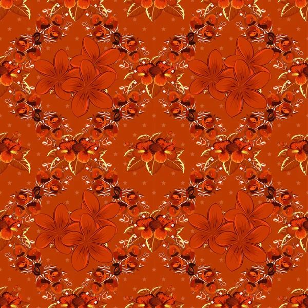 Couleur Motif Vecteur Floral Sans Couture — Image vectorielle