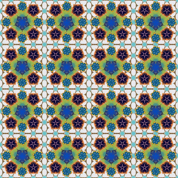 Couleur Motif Vecteur Floral Sans Couture — Image vectorielle