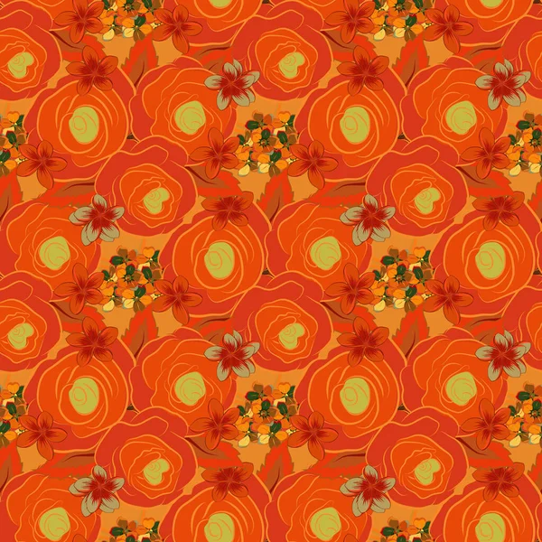 Renksiz çiçek vektör deseni 