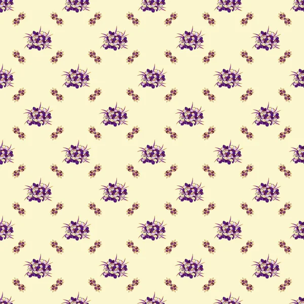 Couleur Motif Vecteur Floral Sans Couture — Image vectorielle