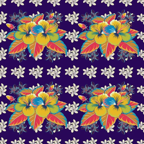 Couleur Motif Vecteur Floral Sans Couture — Image vectorielle