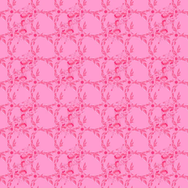 Piękny Wzór Dekoracji Projektowania Modny Druk Różowych Kolorach Wykwintny Wzór — Wektor stockowy