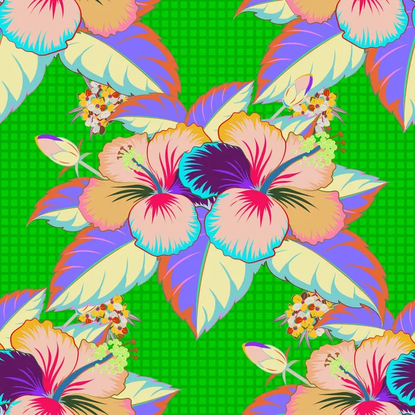 Couleur Motif Vecteur Floral Sans Couture — Image vectorielle