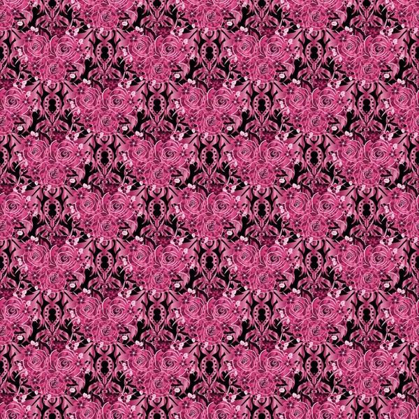 Couleur Motif Vecteur Floral Sans Couture — Image vectorielle