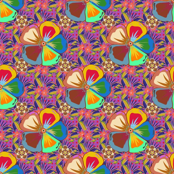 Renksiz çiçek vektör deseni 