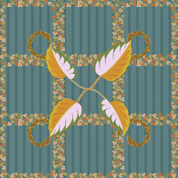 Couleur Motif Vecteur Floral Sans Couture — Image vectorielle