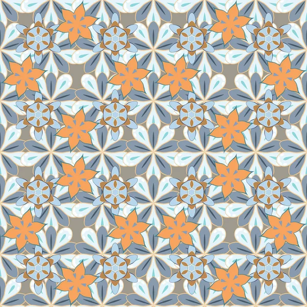 Couleur Motif Vecteur Floral Sans Couture — Image vectorielle