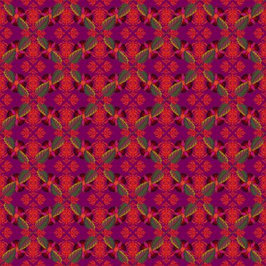 Renksiz çiçek vektör deseni 