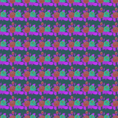 Renksiz çiçek vektör deseni 