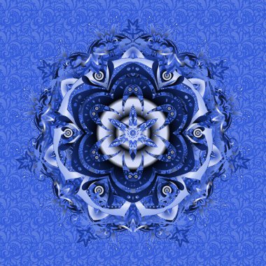 Renksiz çiçek vektör deseni 