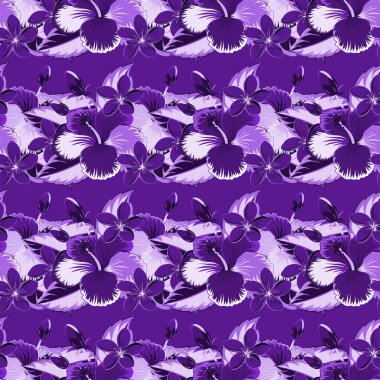 Eski bir çiçek süsü. Soyut klasik dikişsiz desen