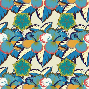 Renksiz çiçek vektör deseni 