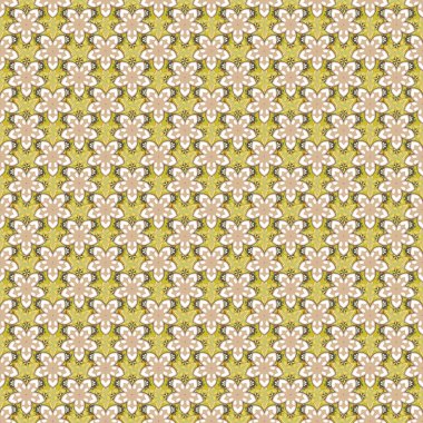 Eski bir çiçek süsü. Soyut klasik dikişsiz desen