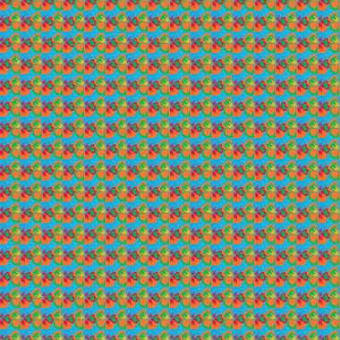 Kozmos çiçekli şık duvar kağıtları. Soyut vektör arkaplanı. Çiçeksiz desenli, çiçek açan kozmos çiçekleri ve yaprakları sarı, mavi ve yeşil renklerde.