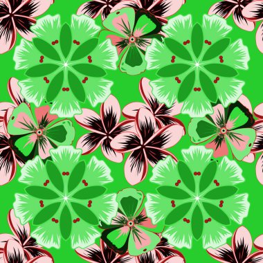 Eski bir çiçek süsü. Soyut klasik dikişsiz desen