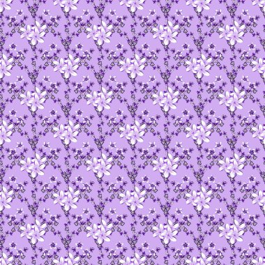 Renksiz çiçek vektör deseni 