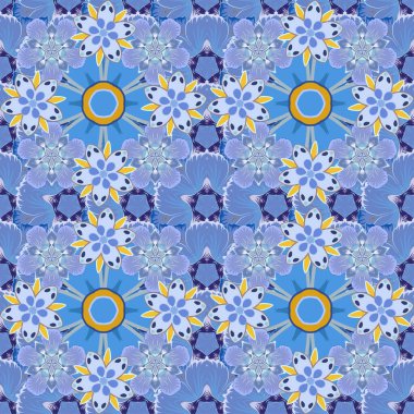 Renksiz çiçek vektör deseni 