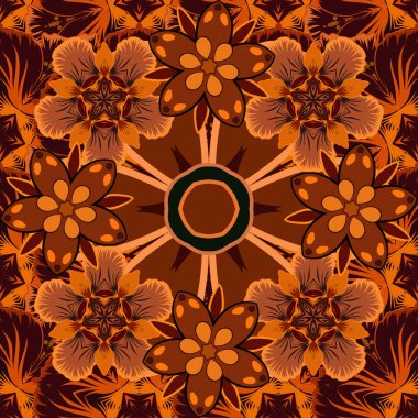 Renksiz çiçek vektör deseni 