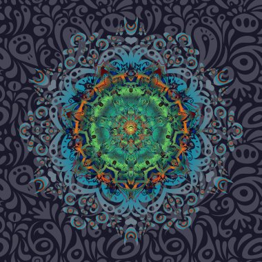 Renksiz çiçek vektör deseni 