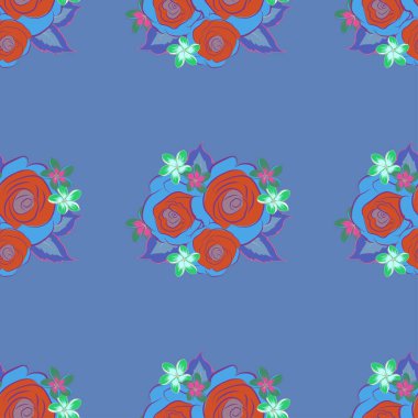 Renksiz çiçek vektör deseni 