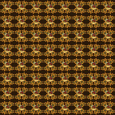 Eski bir çiçek süsü. Soyut klasik dikişsiz desen