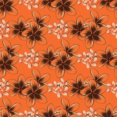 Renksiz çiçek vektör deseni 