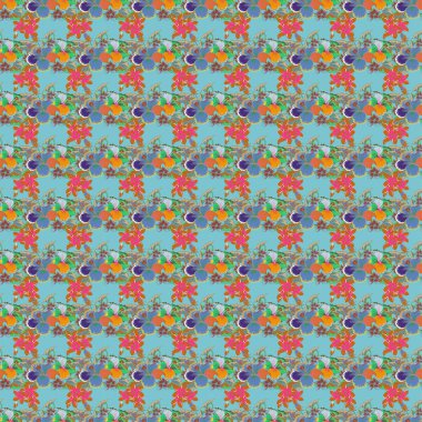 Renksiz çiçek vektör deseni 