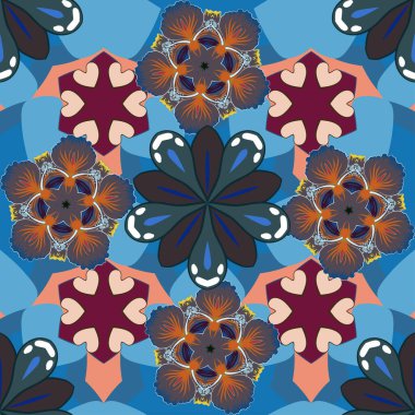 Renksiz çiçek vektör deseni 