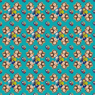 Renksiz çiçek vektör deseni 