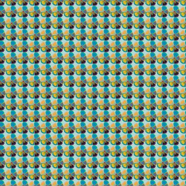 Çiçek izi. Yeşil, sarı ve gri renklerde modern, renksiz çiçek deseni. Tekrarlayan vektör kozmos çiçek deseni.