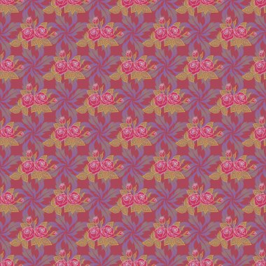 Eski bir çiçek süsü. Soyut klasik dikişsiz desen