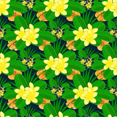 Renksiz çiçek vektör deseni 