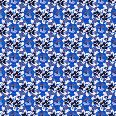 Renksiz çiçek vektör deseni 